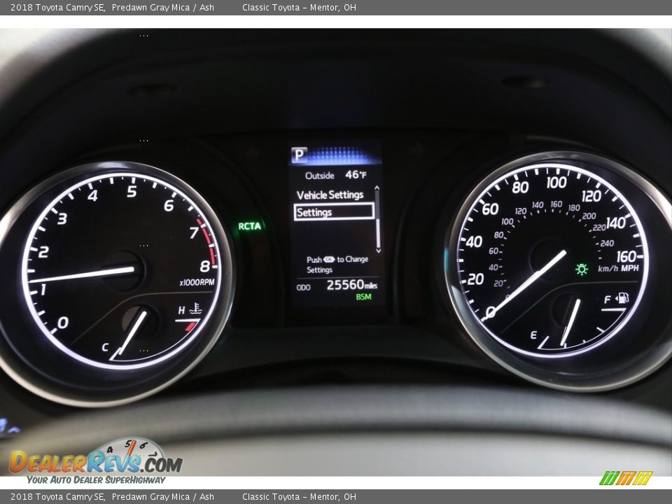 2018 Toyota Camry SE Predawn Gray Mica / Ash Photo #8