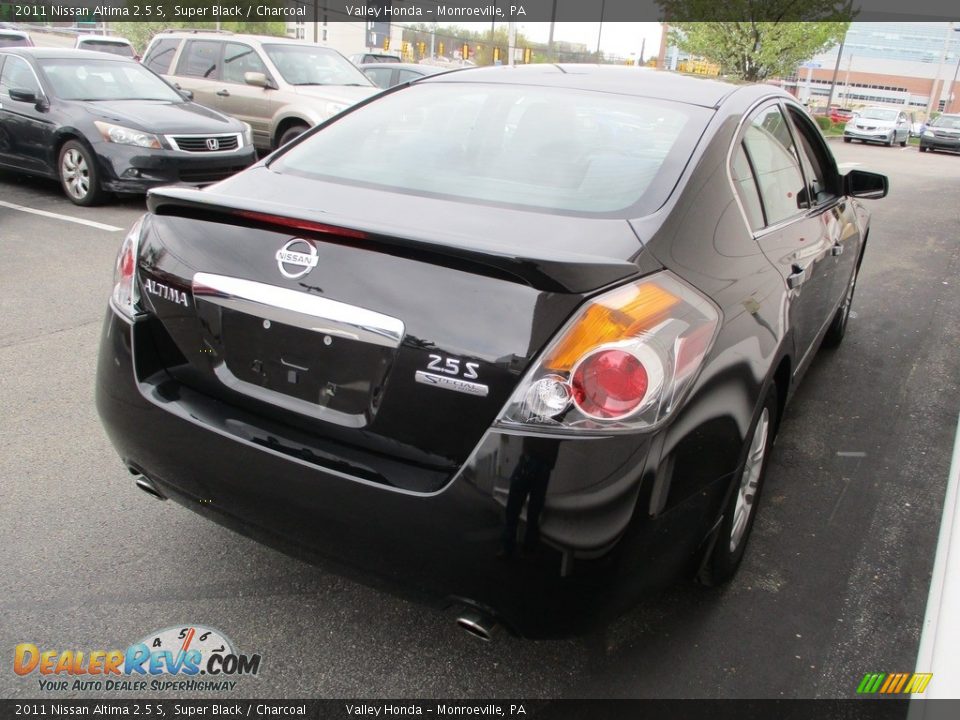 2011 Nissan Altima 2.5 S Super Black / Charcoal Photo #5