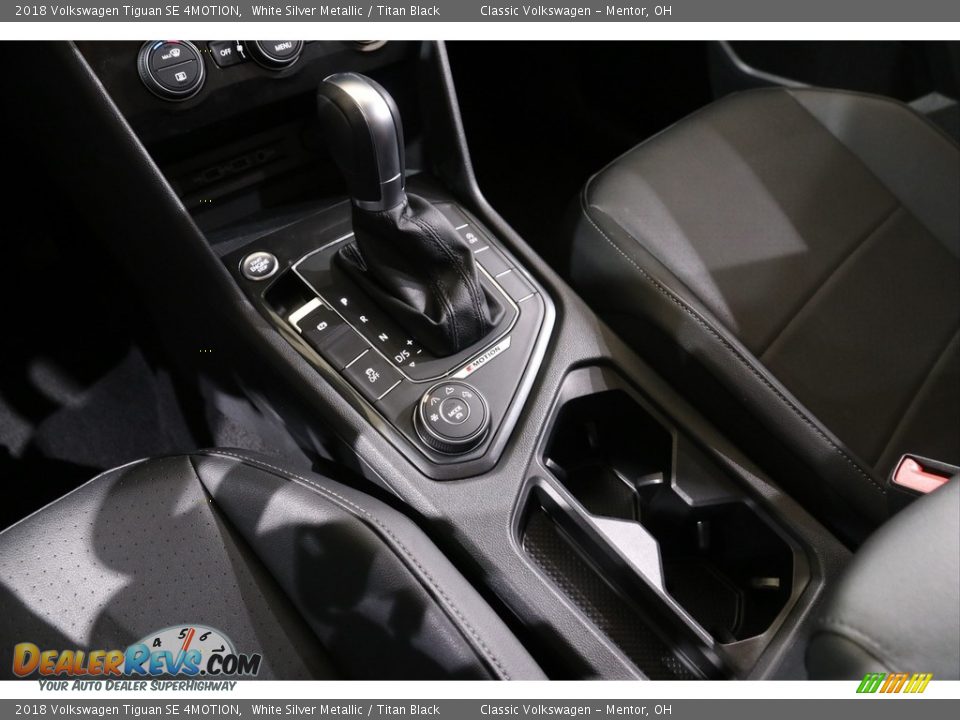 2018 Volkswagen Tiguan SE 4MOTION White Silver Metallic / Titan Black Photo #12