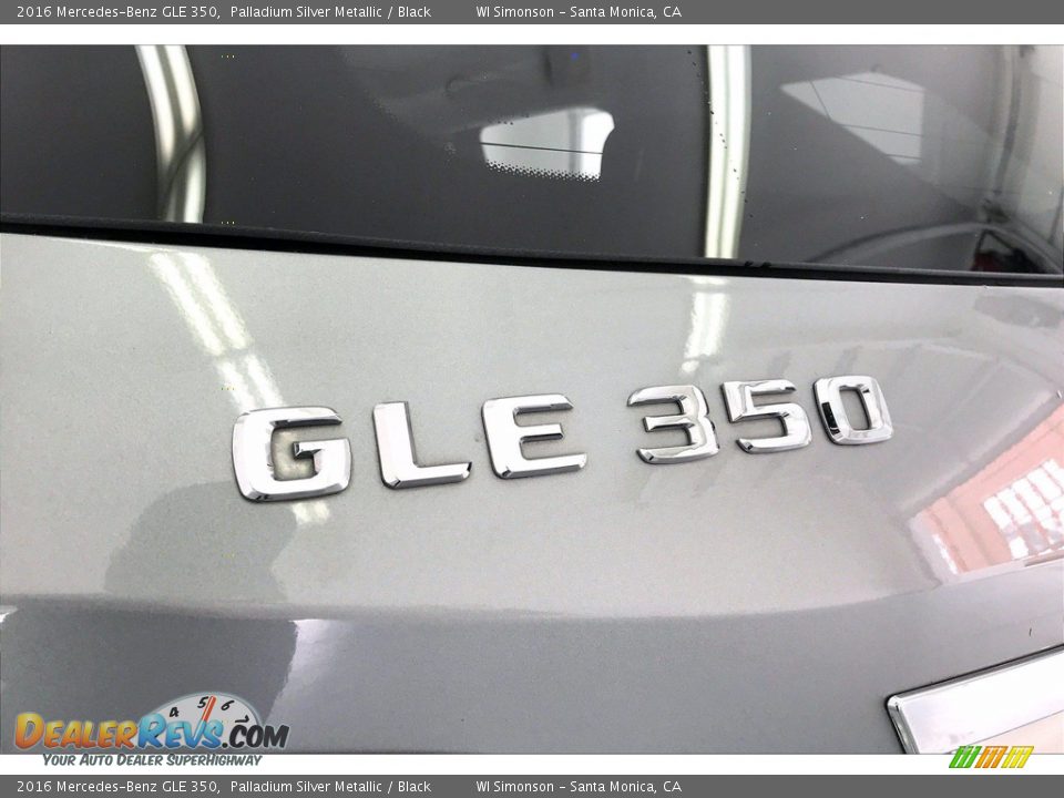 2016 Mercedes-Benz GLE 350 Palladium Silver Metallic / Black Photo #31