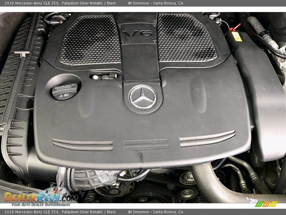 2016 Mercedes-Benz GLE 350 Palladium Silver Metallic / Black Photo #32