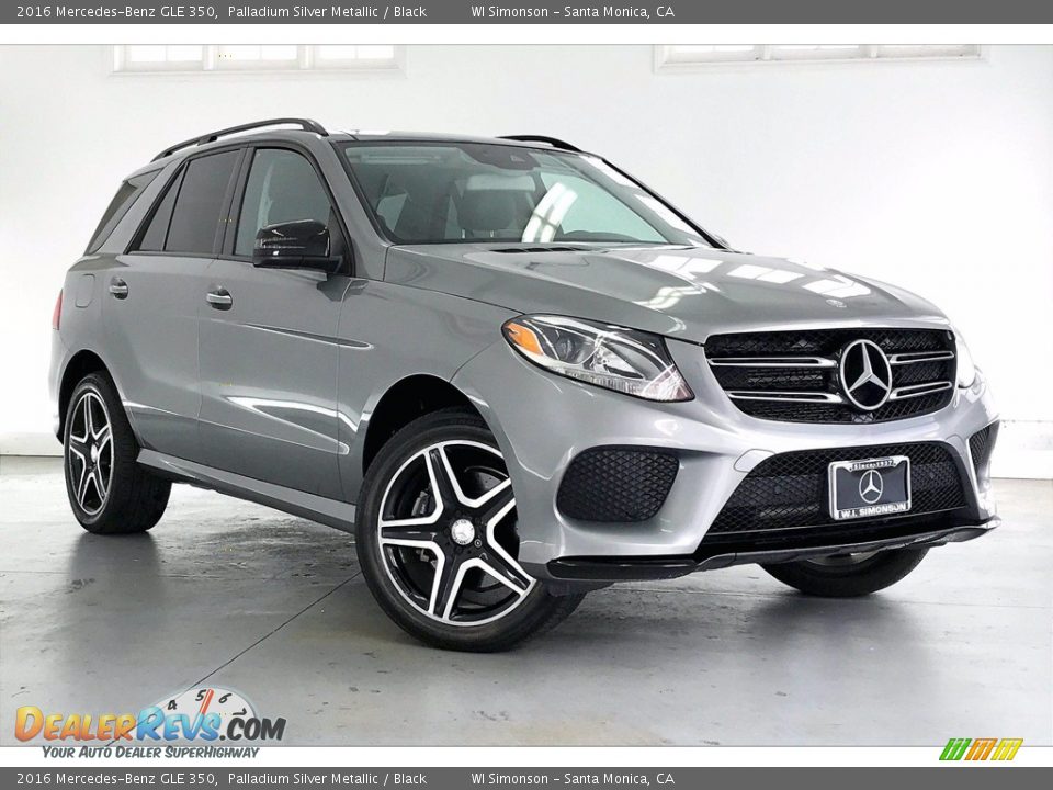 2016 Mercedes-Benz GLE 350 Palladium Silver Metallic / Black Photo #34