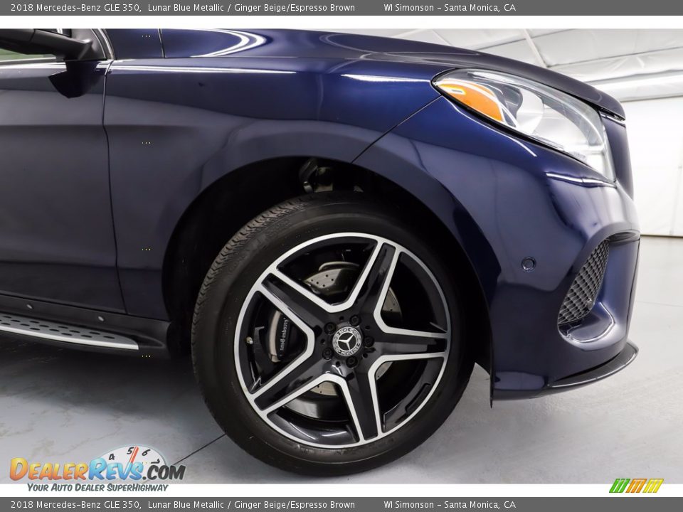 2018 Mercedes-Benz GLE 350 Lunar Blue Metallic / Ginger Beige/Espresso Brown Photo #3