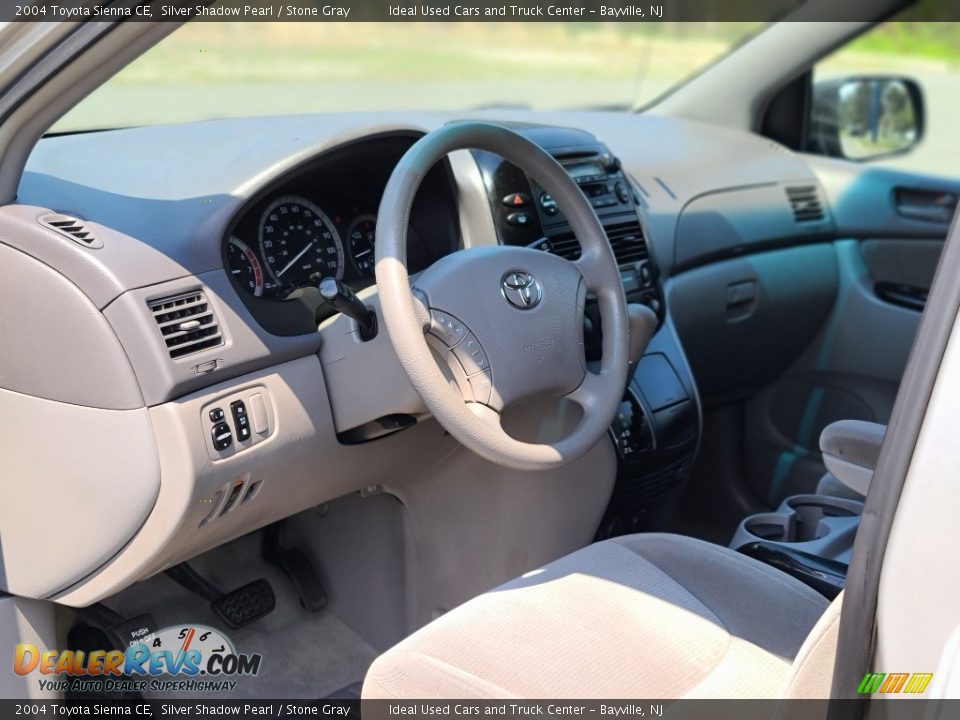 2004 Toyota Sienna CE Silver Shadow Pearl / Stone Gray Photo #15