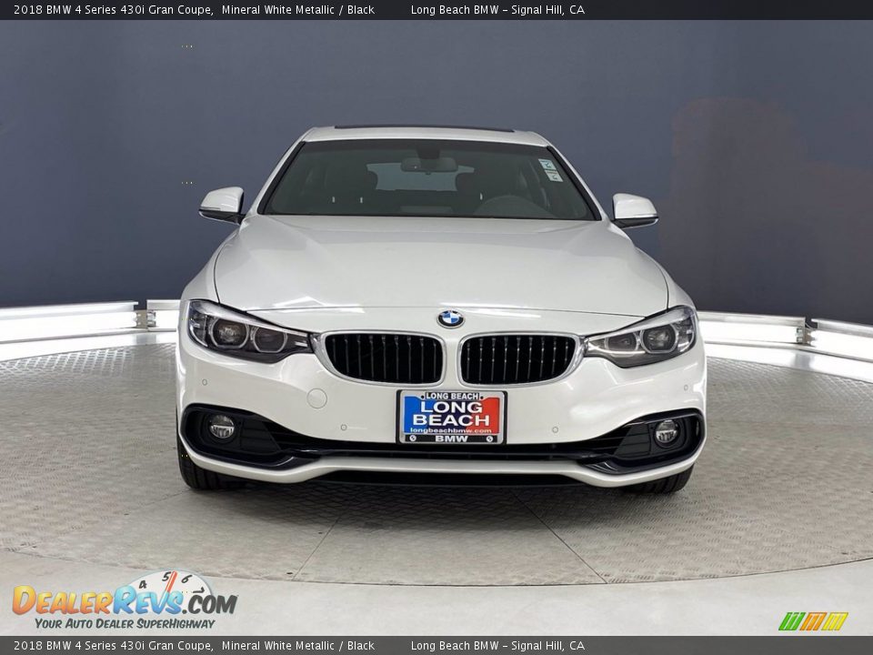 2018 BMW 4 Series 430i Gran Coupe Mineral White Metallic / Black Photo #2