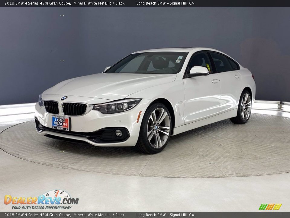 2018 BMW 4 Series 430i Gran Coupe Mineral White Metallic / Black Photo #3