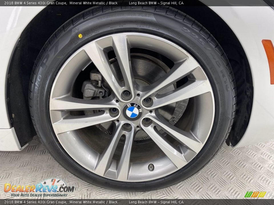 2018 BMW 4 Series 430i Gran Coupe Mineral White Metallic / Black Photo #6