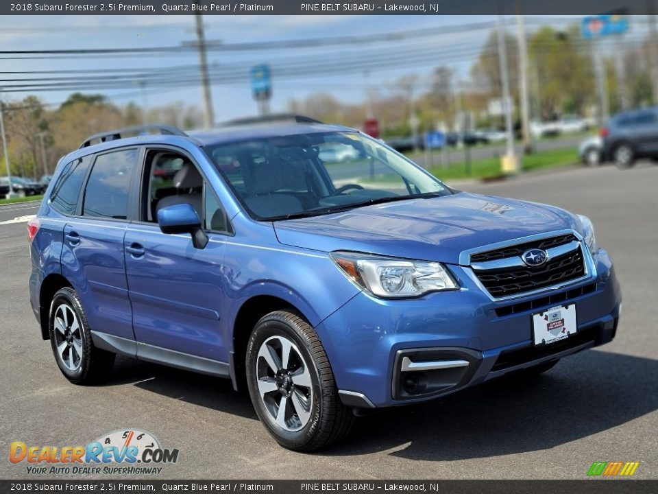 2018 Subaru Forester 2.5i Premium Quartz Blue Pearl / Platinum Photo #13