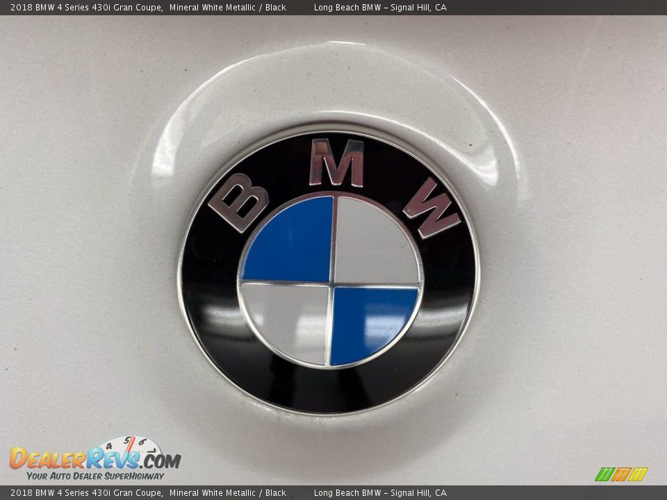 2018 BMW 4 Series 430i Gran Coupe Mineral White Metallic / Black Photo #10