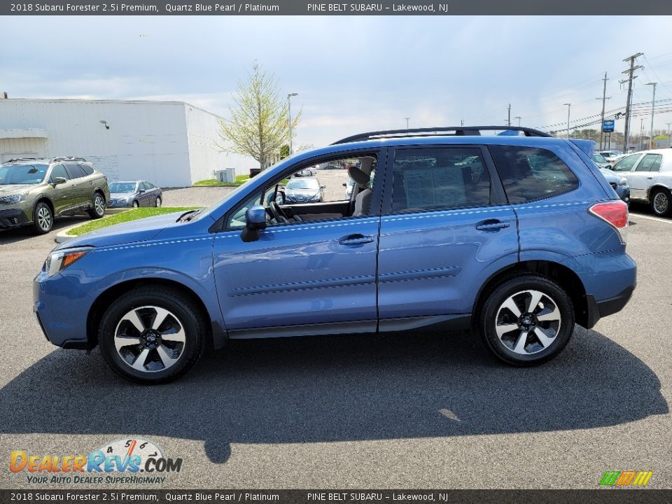 2018 Subaru Forester 2.5i Premium Quartz Blue Pearl / Platinum Photo #15