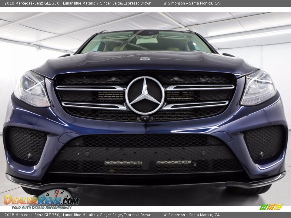 2018 Mercedes-Benz GLE 350 Lunar Blue Metallic / Ginger Beige/Espresso Brown Photo #16
