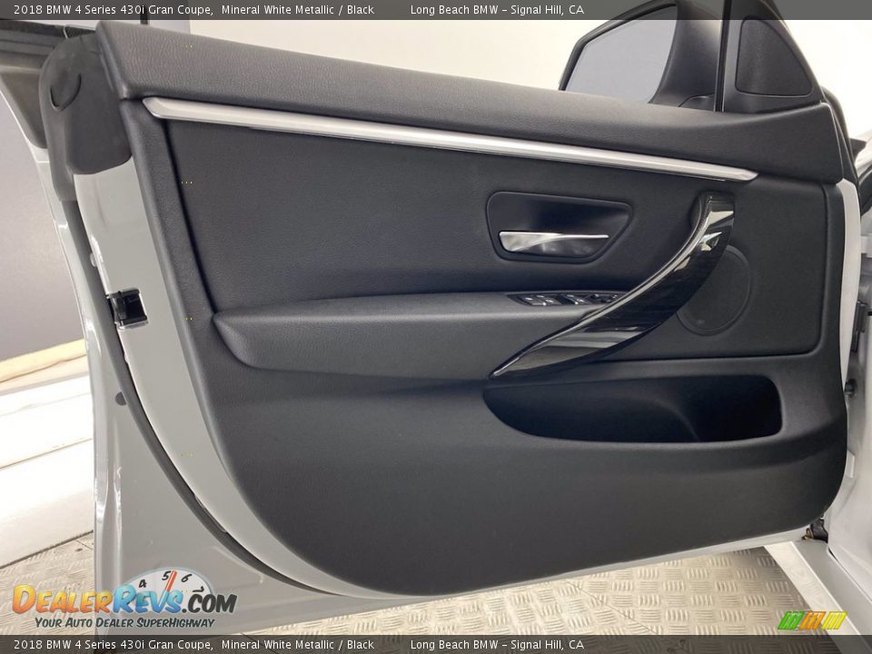 2018 BMW 4 Series 430i Gran Coupe Mineral White Metallic / Black Photo #13