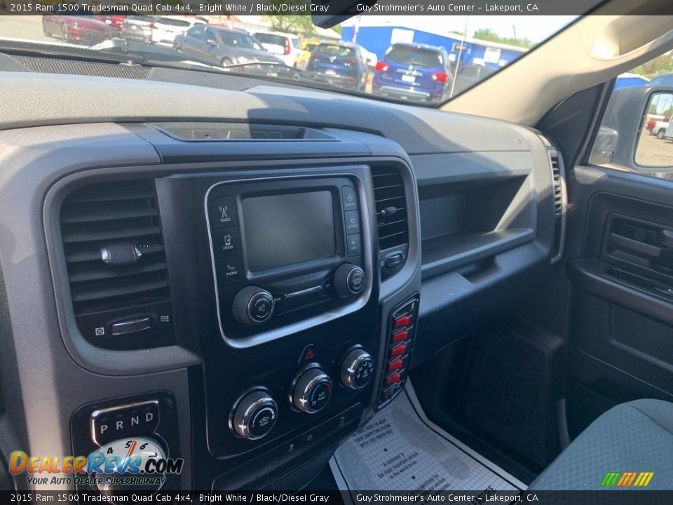 2015 Ram 1500 Tradesman Quad Cab 4x4 Bright White / Black/Diesel Gray Photo #15