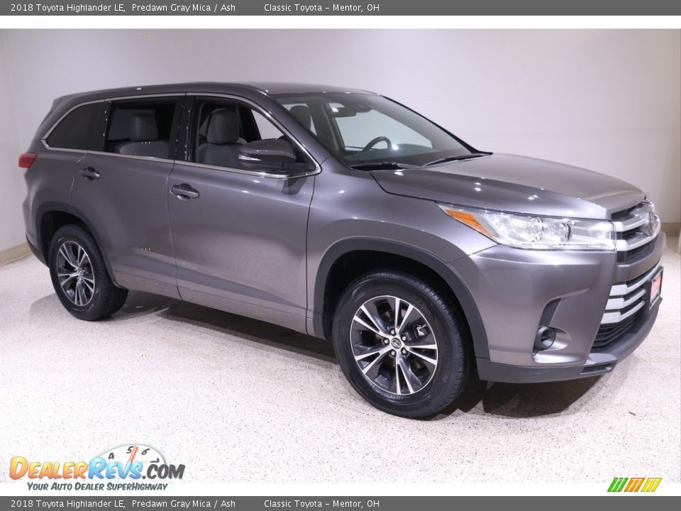 2018 Toyota Highlander LE Predawn Gray Mica / Ash Photo #1