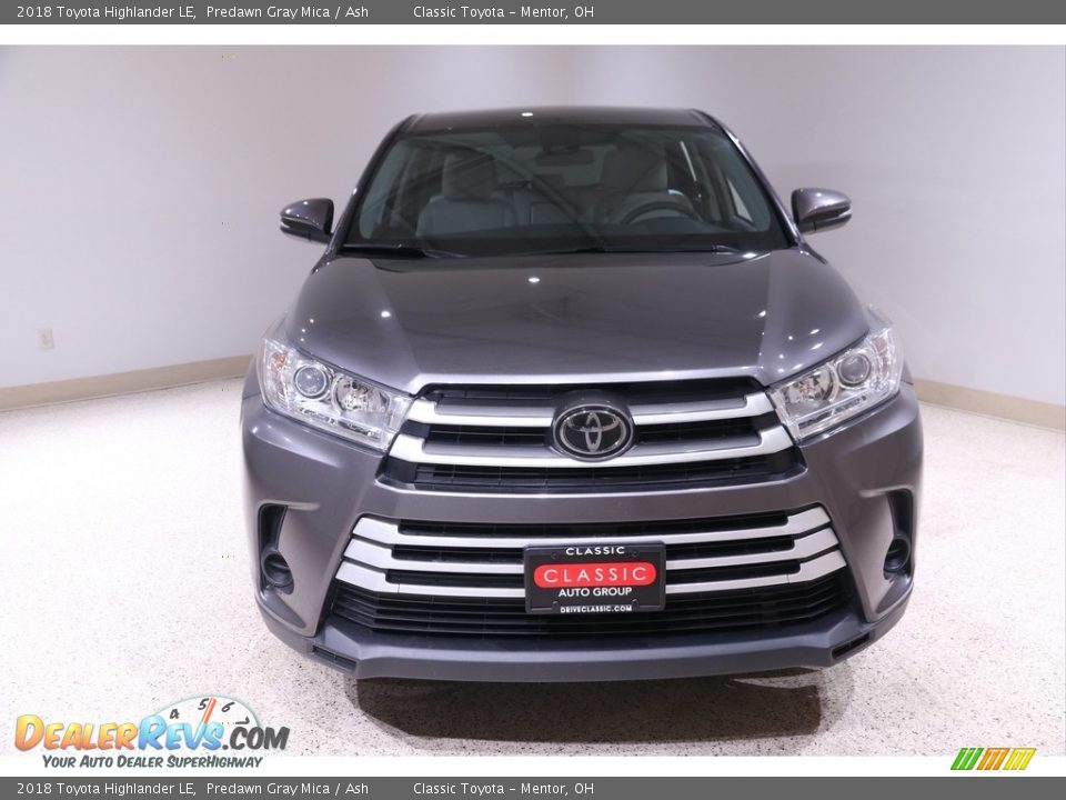 2018 Toyota Highlander LE Predawn Gray Mica / Ash Photo #2