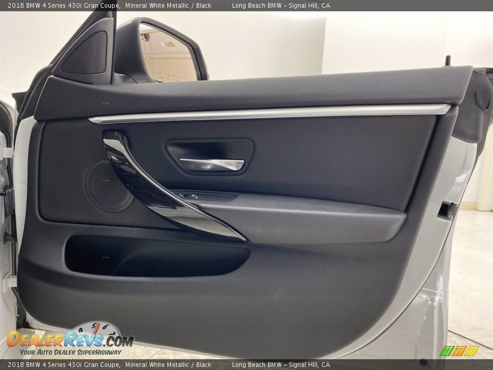 2018 BMW 4 Series 430i Gran Coupe Mineral White Metallic / Black Photo #32