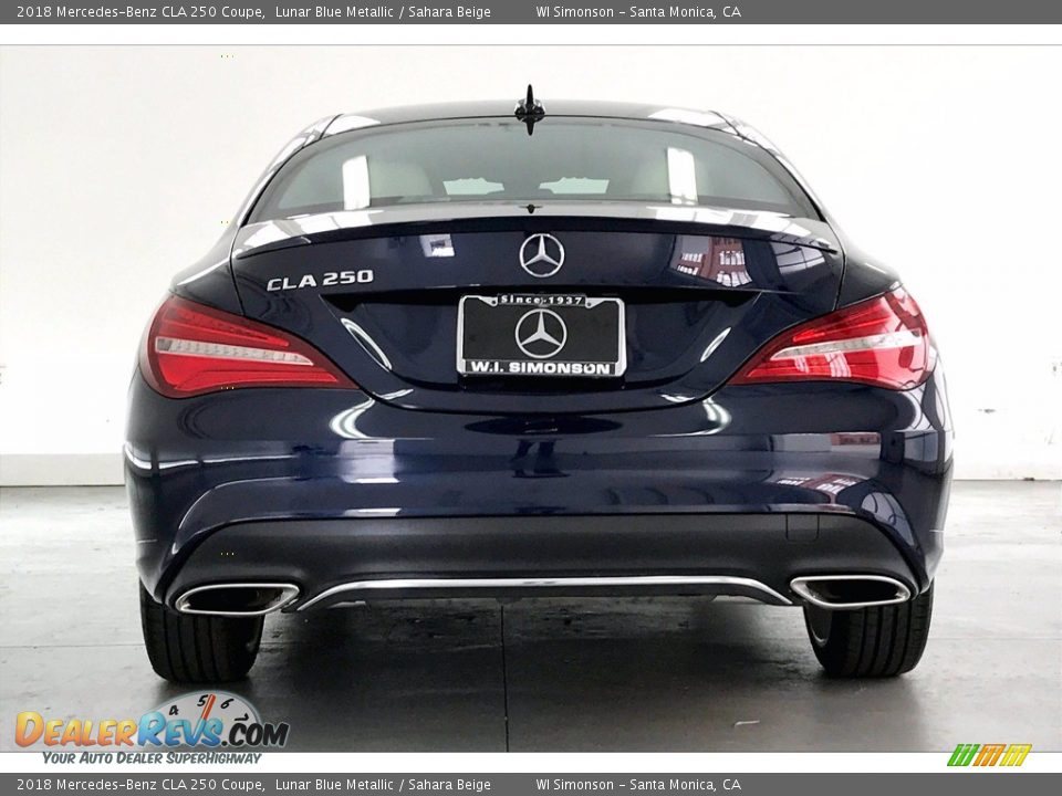 2018 Mercedes-Benz CLA 250 Coupe Lunar Blue Metallic / Sahara Beige Photo #3