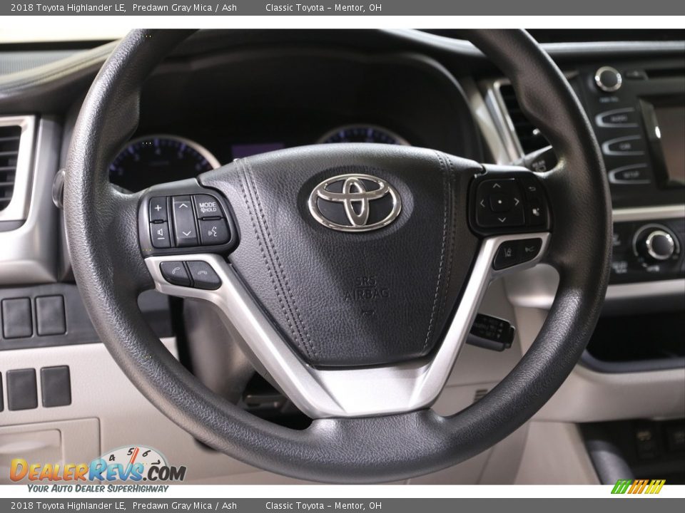 2018 Toyota Highlander LE Predawn Gray Mica / Ash Photo #7