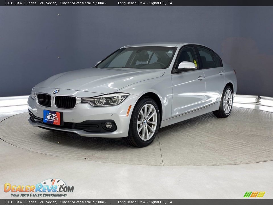 2018 BMW 3 Series 320i Sedan Glacier Silver Metallic / Black Photo #3