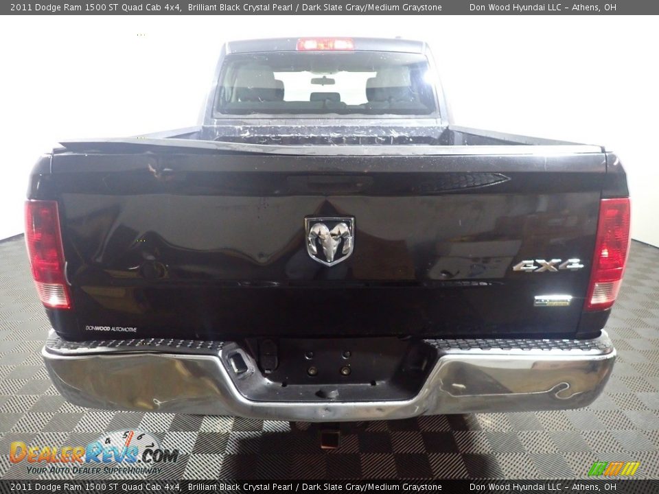2011 Dodge Ram 1500 ST Quad Cab 4x4 Brilliant Black Crystal Pearl / Dark Slate Gray/Medium Graystone Photo #12