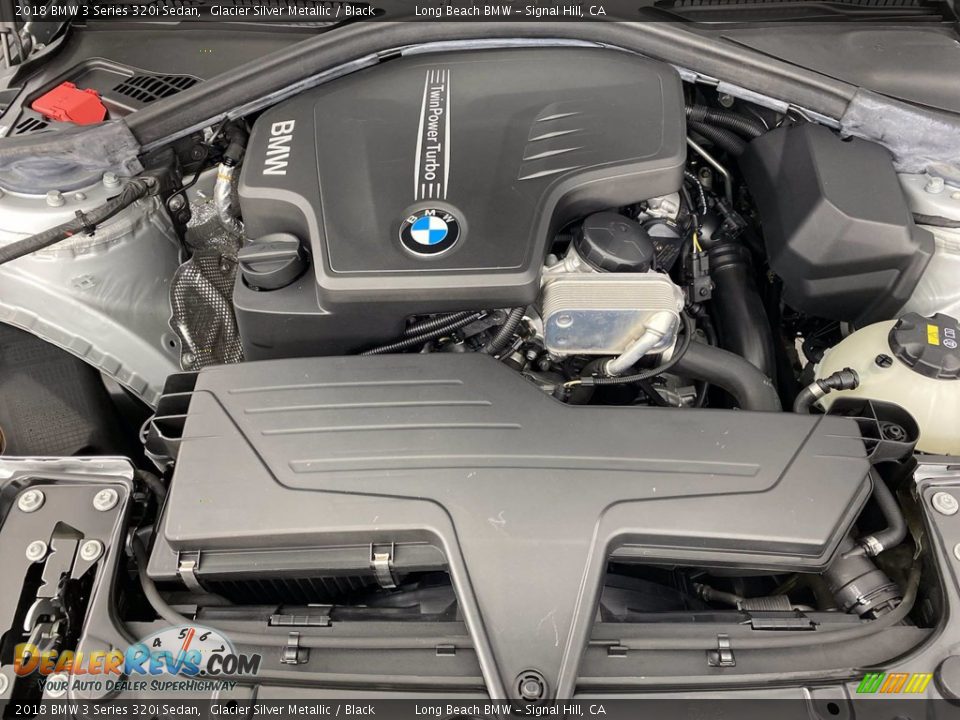 2018 BMW 3 Series 320i Sedan Glacier Silver Metallic / Black Photo #11