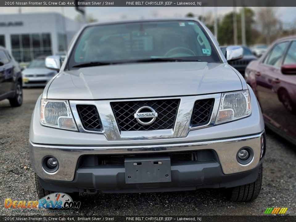 Brilliant Silver 2016 Nissan Frontier SL Crew Cab 4x4 Photo #2