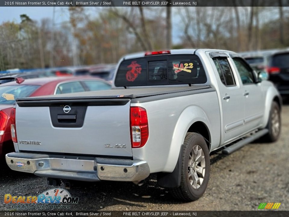 2016 Nissan Frontier SL Crew Cab 4x4 Brilliant Silver / Steel Photo #3