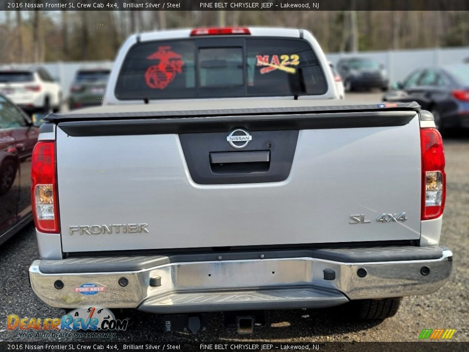 2016 Nissan Frontier SL Crew Cab 4x4 Brilliant Silver / Steel Photo #4