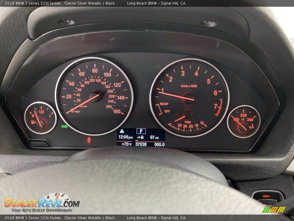 2018 BMW 3 Series 320i Sedan Glacier Silver Metallic / Black Photo #20