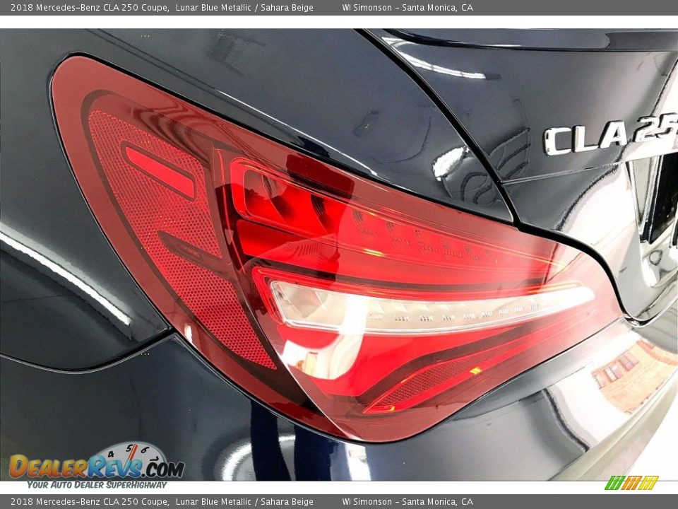 2018 Mercedes-Benz CLA 250 Coupe Lunar Blue Metallic / Sahara Beige Photo #29