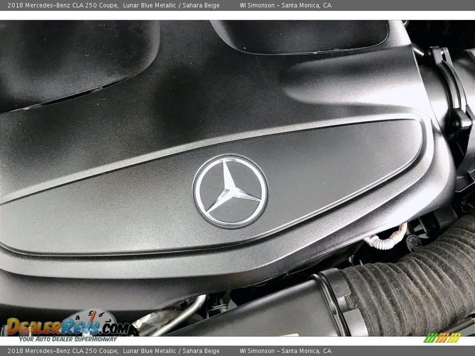 2018 Mercedes-Benz CLA 250 Coupe Lunar Blue Metallic / Sahara Beige Photo #32