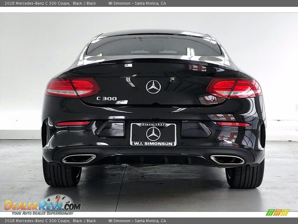 2018 Mercedes-Benz C 300 Coupe Black / Black Photo #3