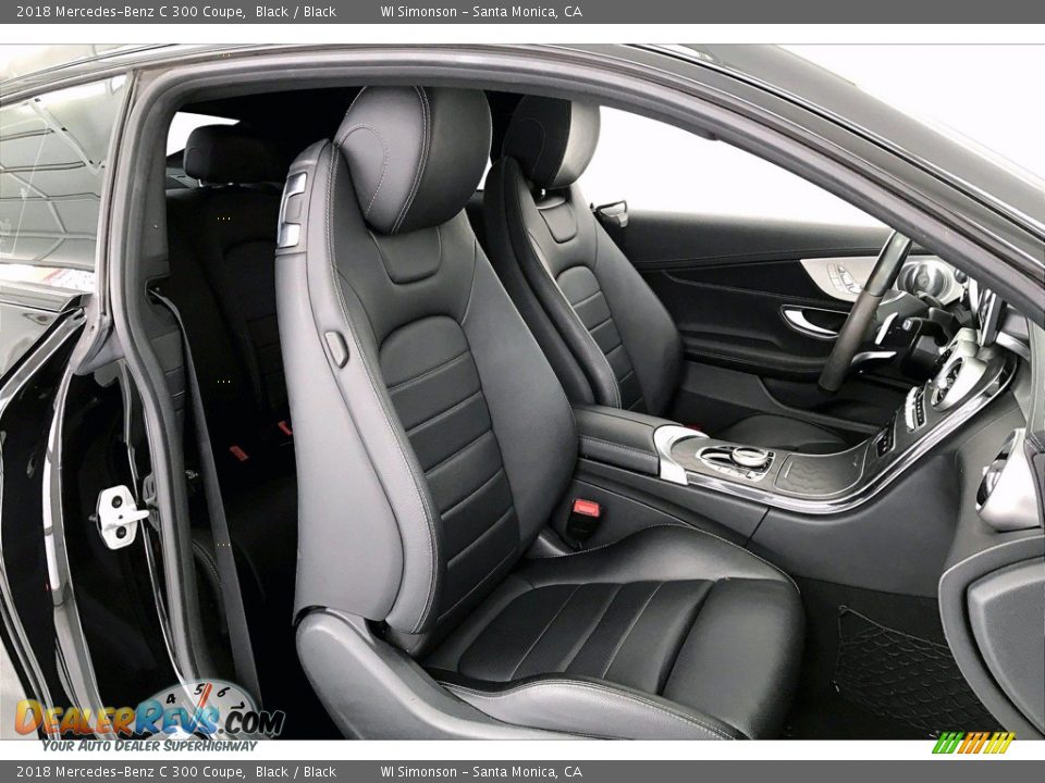 2018 Mercedes-Benz C 300 Coupe Black / Black Photo #6