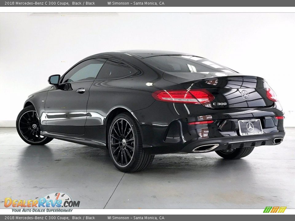 2018 Mercedes-Benz C 300 Coupe Black / Black Photo #10