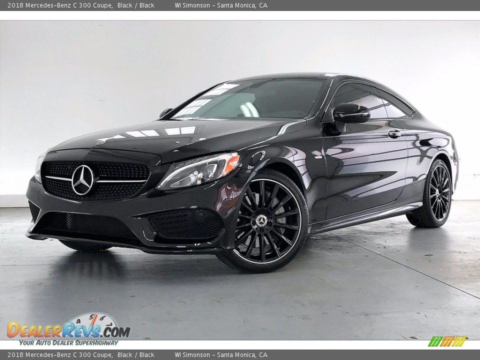 2018 Mercedes-Benz C 300 Coupe Black / Black Photo #12