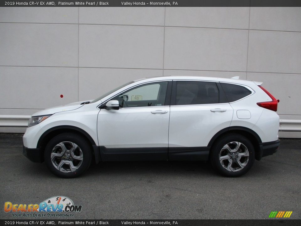 2019 Honda CR-V EX AWD Platinum White Pearl / Black Photo #2