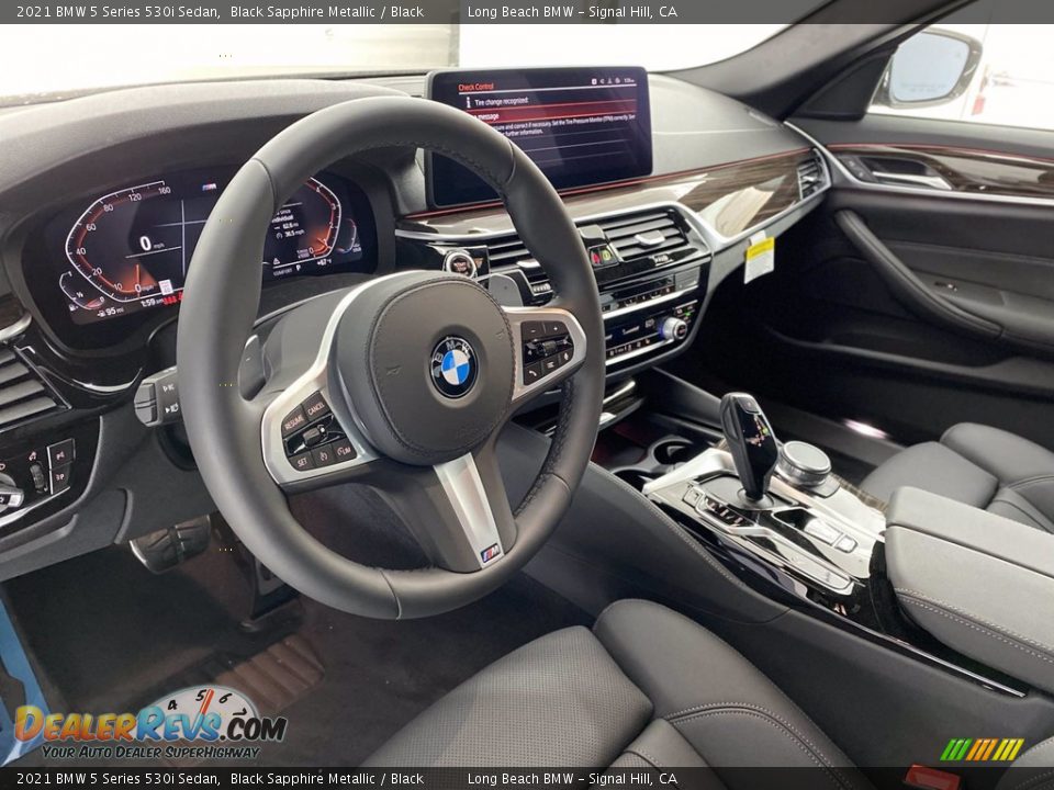 2021 BMW 5 Series 530i Sedan Black Sapphire Metallic / Black Photo #12
