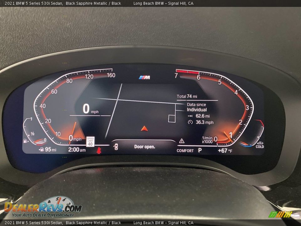 2021 BMW 5 Series 530i Sedan Black Sapphire Metallic / Black Photo #17