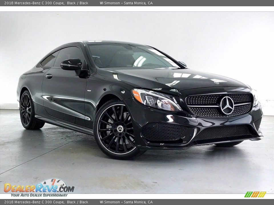 2018 Mercedes-Benz C 300 Coupe Black / Black Photo #34