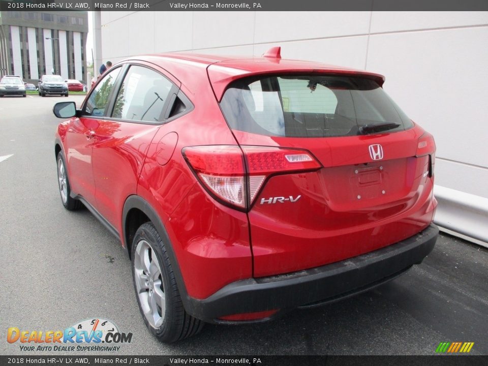 2018 Honda HR-V LX AWD Milano Red / Black Photo #3