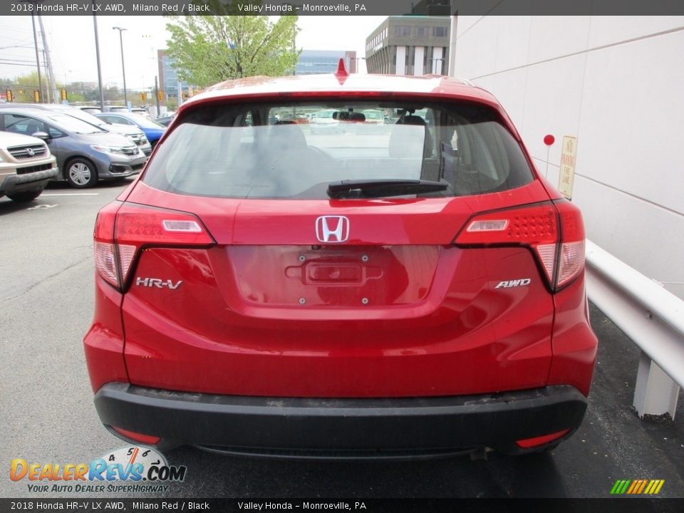 2018 Honda HR-V LX AWD Milano Red / Black Photo #4