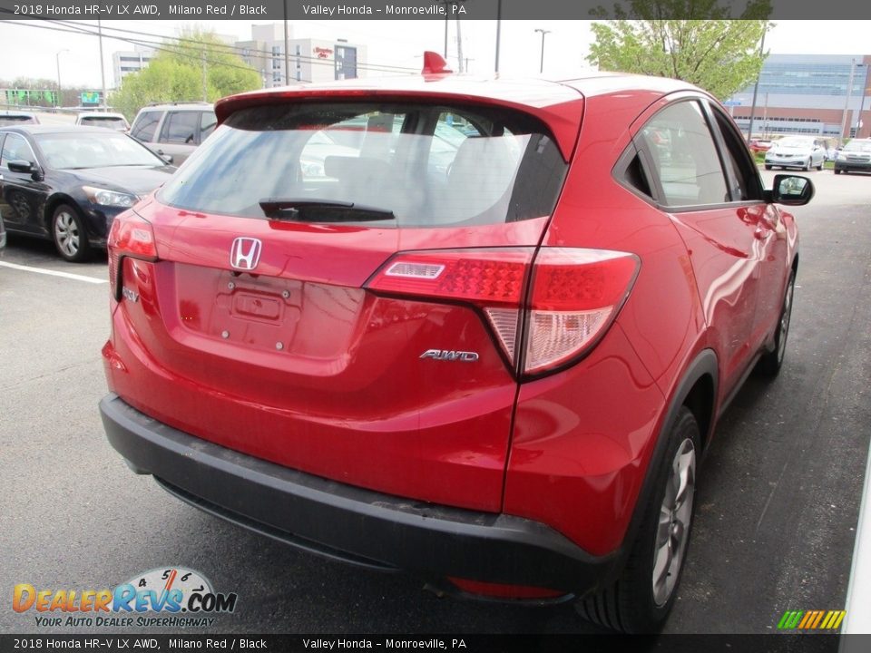 2018 Honda HR-V LX AWD Milano Red / Black Photo #5