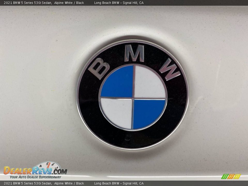 2021 BMW 5 Series 530i Sedan Alpine White / Black Photo #7
