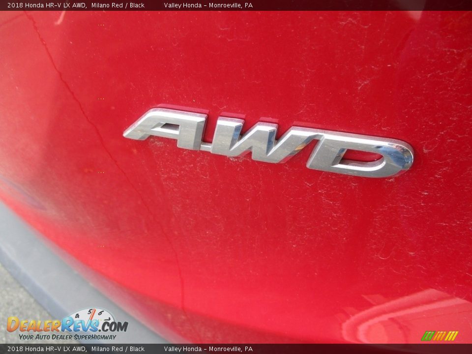 2018 Honda HR-V LX AWD Milano Red / Black Photo #6