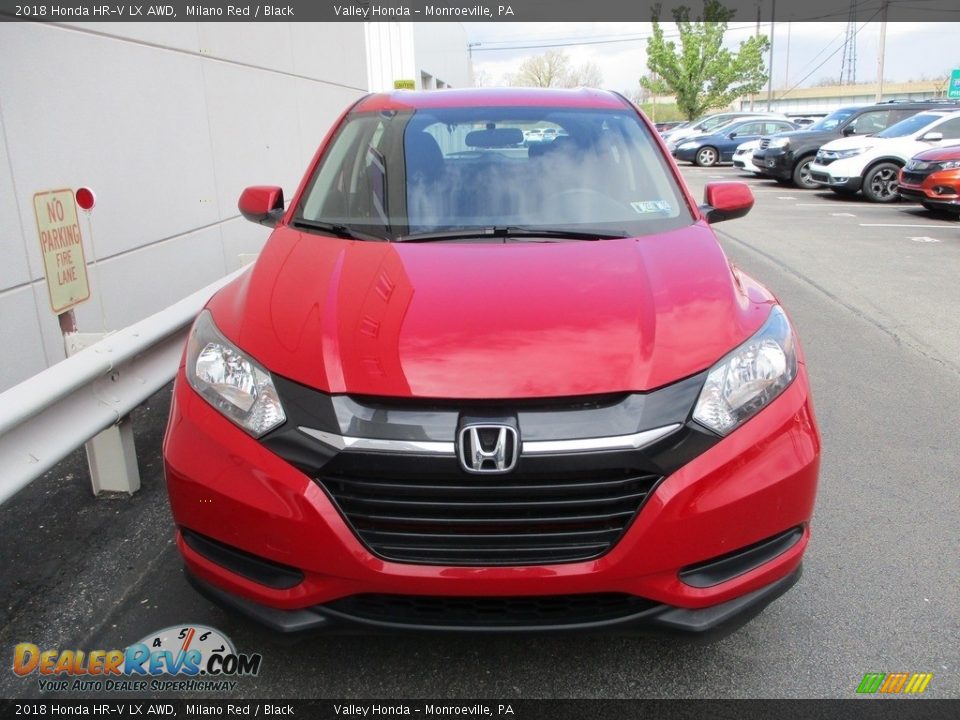 2018 Honda HR-V LX AWD Milano Red / Black Photo #8