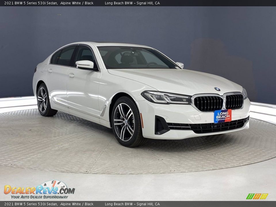2021 BMW 5 Series 530i Sedan Alpine White / Black Photo #26