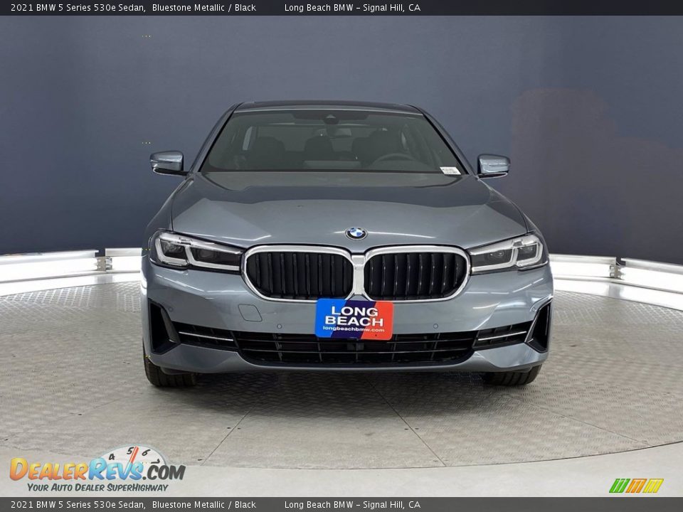 2021 BMW 5 Series 530e Sedan Bluestone Metallic / Black Photo #2