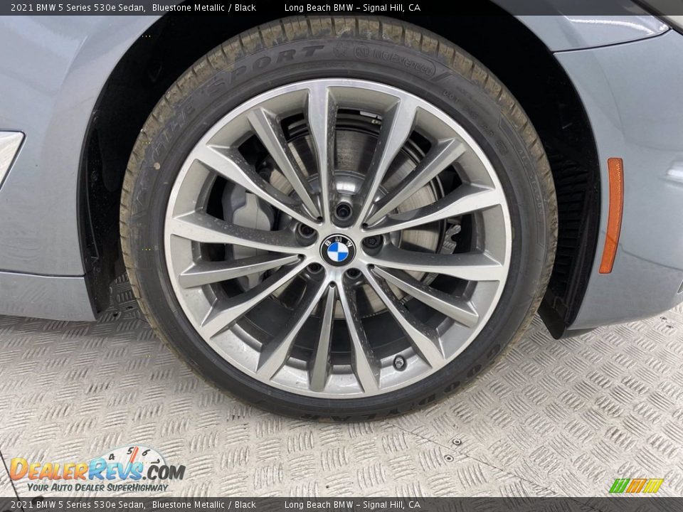 2021 BMW 5 Series 530e Sedan Bluestone Metallic / Black Photo #3