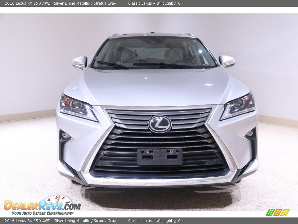 2016 Lexus RX 350 AWD Silver Lining Metallic / Stratus Gray Photo #2