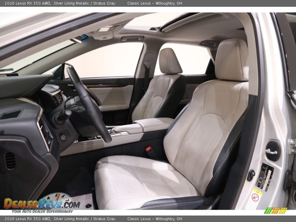 Stratus Gray Interior - 2016 Lexus RX 350 AWD Photo #5